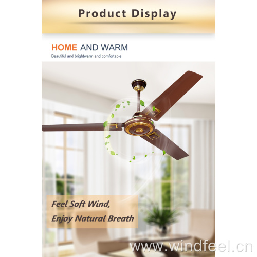 Brown full pure copper motor ceiling fan ghana